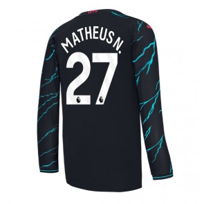 Manchester City Matheus Nunes #27 Koszulka Trzecich 2023-24 Długi Rękaw